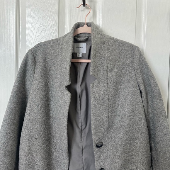 small H&M wool like grey trench coat - Picture 2 of 5